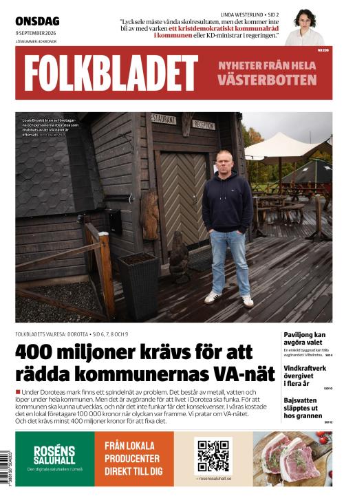 Folkbladet (Västerbotten) 9.9.2026