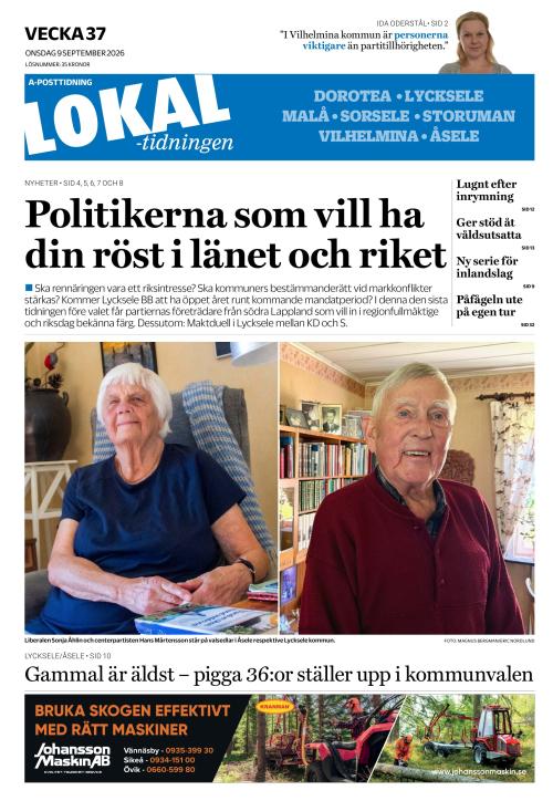 Lokaltidningen 9.9.2026