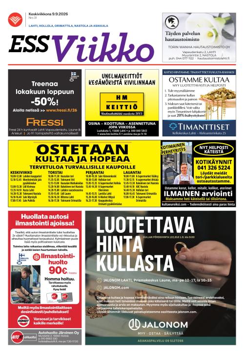 ESS Viikko 9.9.2026