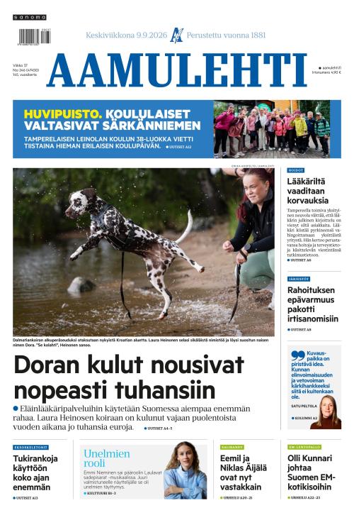 Aamulehti 9.9.2026