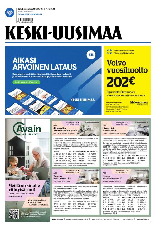 Keski-Uusimaa 9.9.2026