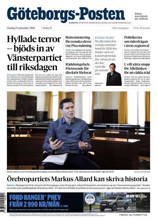 Göteborgs-Posten 9.9.2026