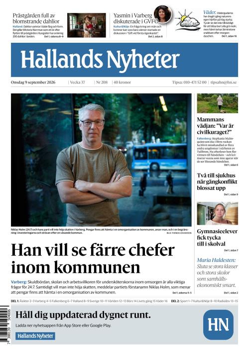 Hallands Nyheter 9.9.2026