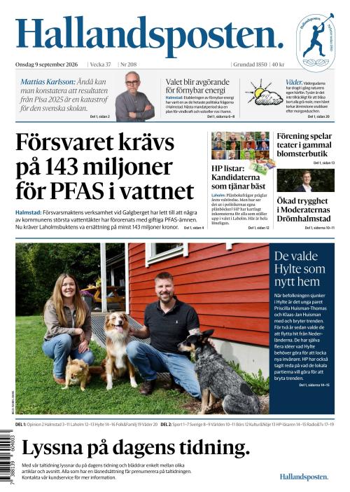 Hallandsposten 9.9.2026