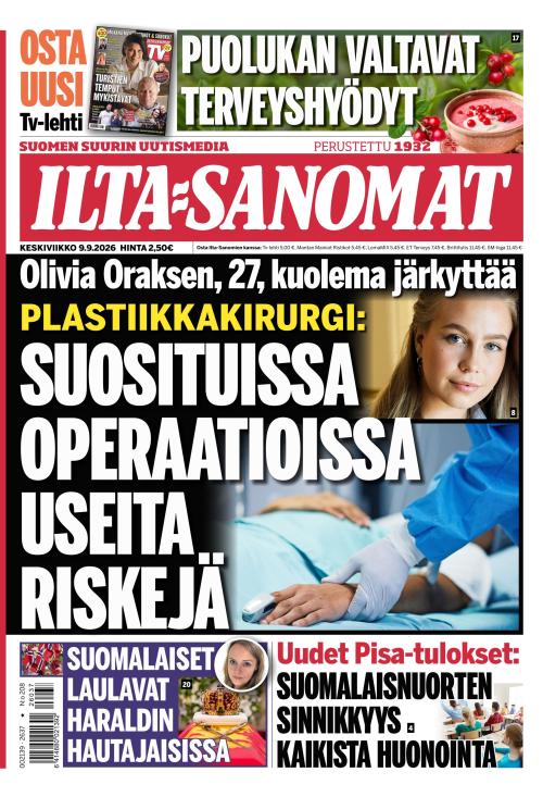 Ilta-Sanomat 9.9.2026