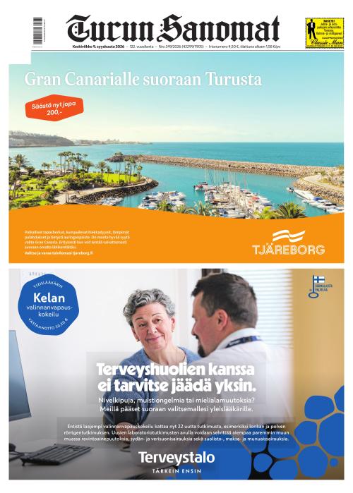 Turun Sanomat 9.9.2026