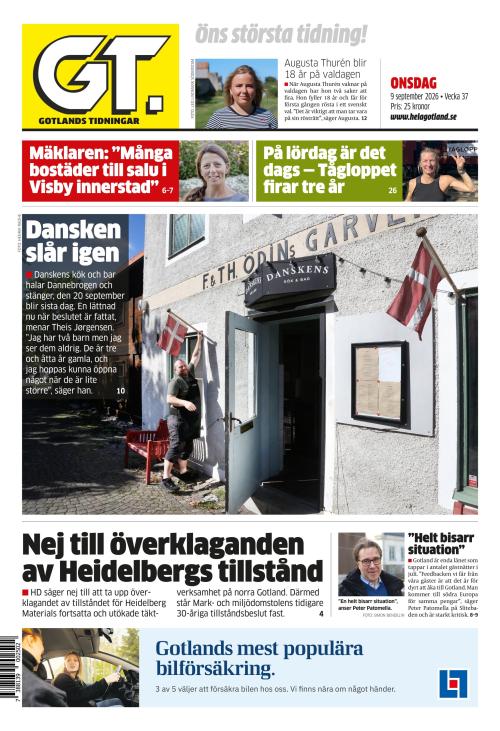 Gotlands Tidningar 9.9.2026