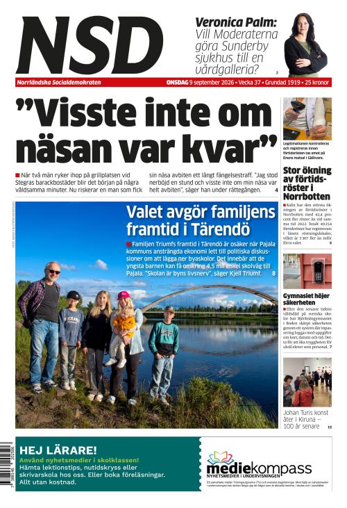 Norrländska Socialdemokraten 9.9.2026