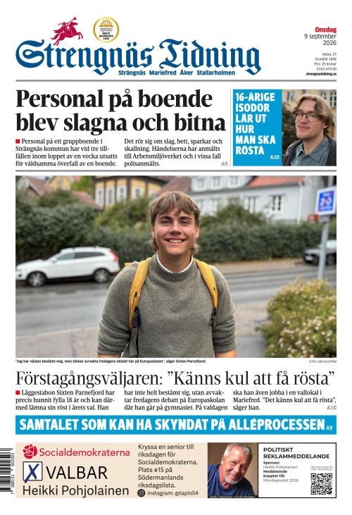 Strengnäs Tidning 9.9.2026