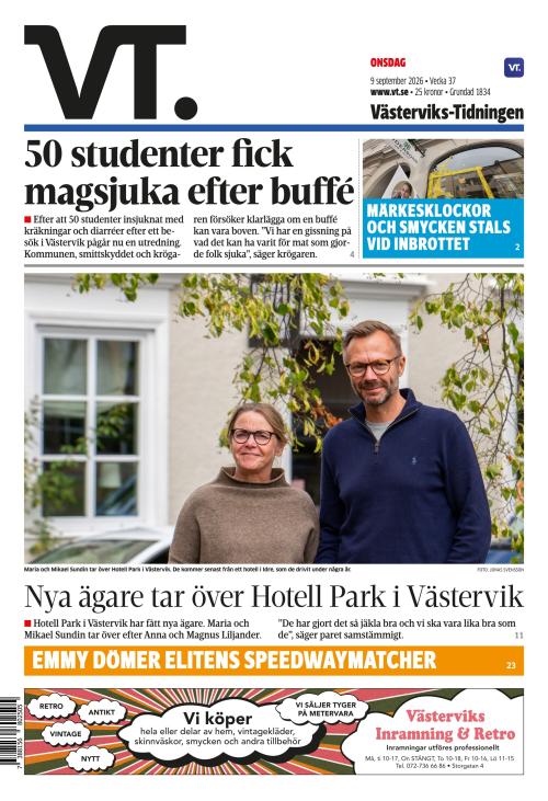 Västerviks-Tidningen 9.9.2026
