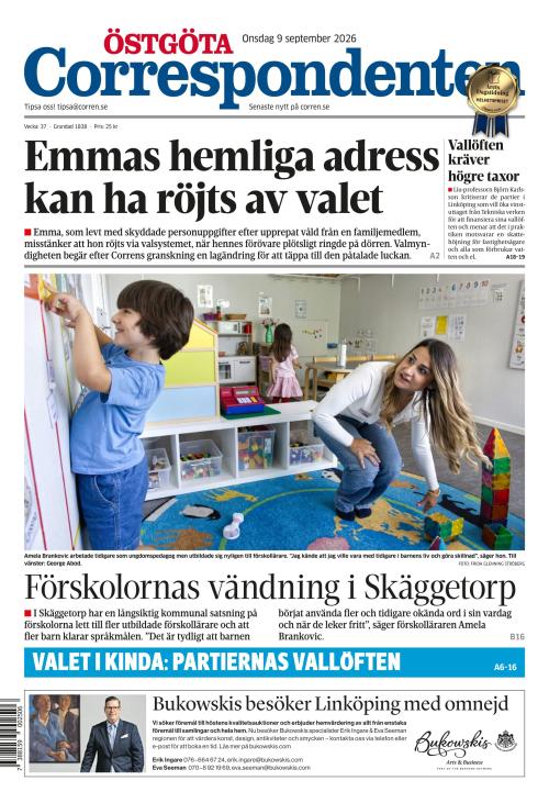 Östgöta Correspondenten 9.9.2026