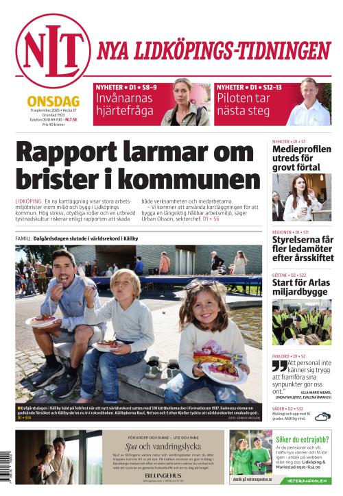 Nya Lidköpings-Tidningen 9.9.2026