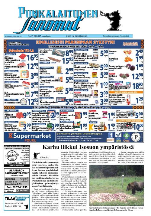 Punkalaitumen Sanomat 10.9.2026