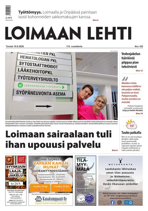 Loimaan Lehti 10.9.2026