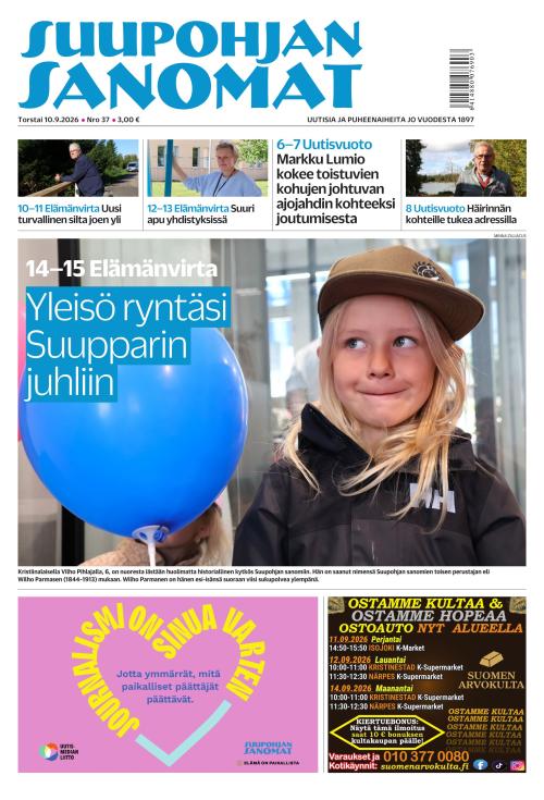 Suupohjan Sanomat 10.9.2026