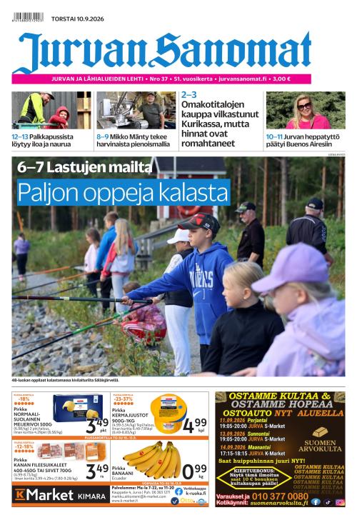 Jurvan Sanomat 10.9.2026