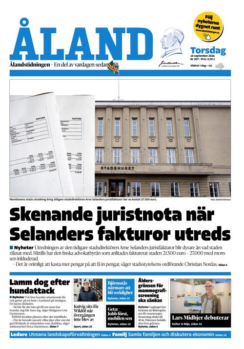 Ålandstidningen 10.9.2026