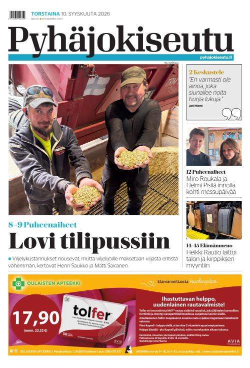 Pyhäjokiseutu 10.9.2026