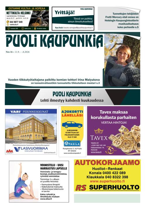 Puoli Kaupunkia Helsinki A 11.9.2026
