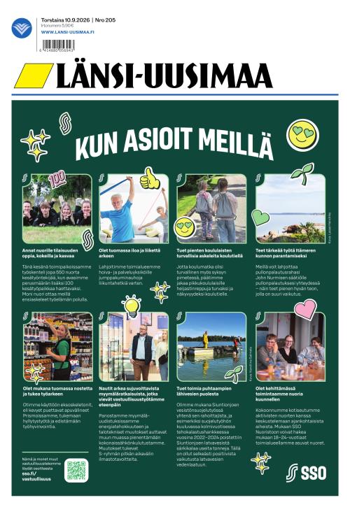 Länsi-Uusimaa 10.9.2026
