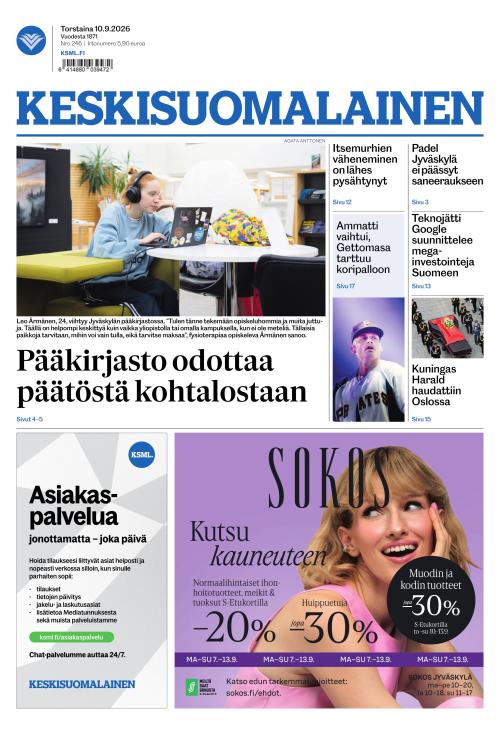 Keskisuomalainen 10.9.2026