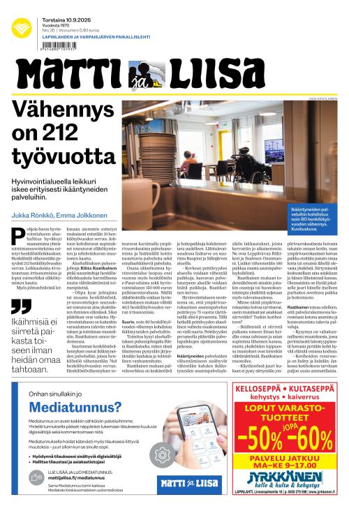 Matti ja Liisa 10.9.2026