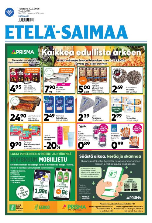 Etelä-Saimaa 10.9.2026