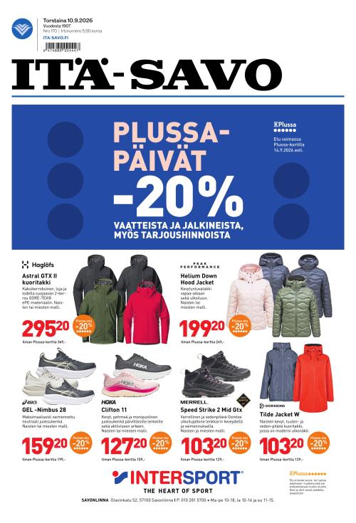 Itä-Savo 10.9.2026