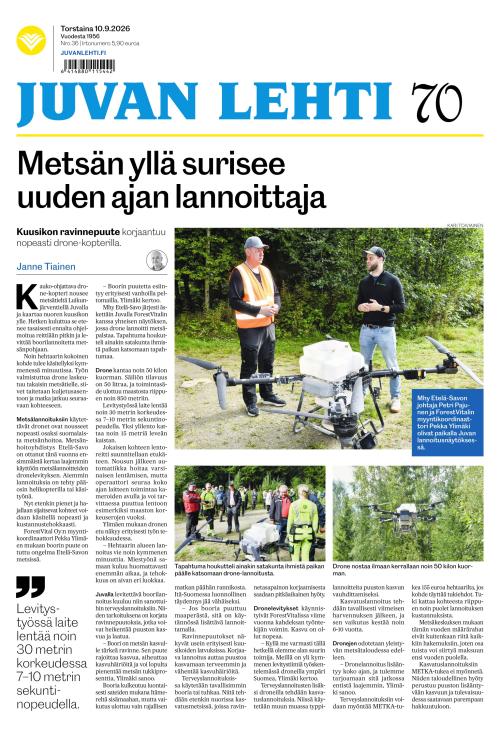 Juvan lehti 10.9.2026
