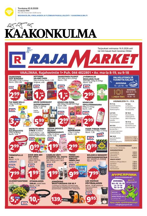 Kaakonkulma 10.9.2026