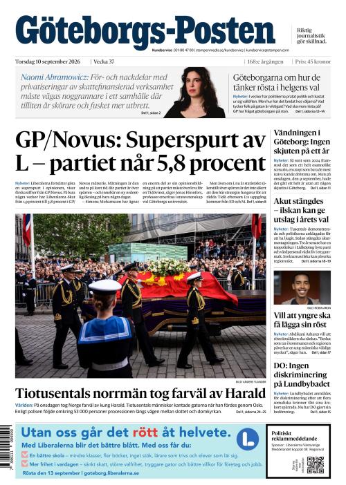 Göteborgs-Posten 10.9.2026