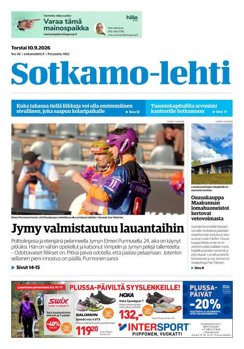 Sotkamo-lehti 10.9.2026