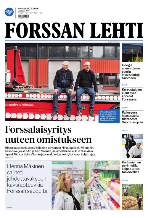 Forssan Lehti 10.9.2026