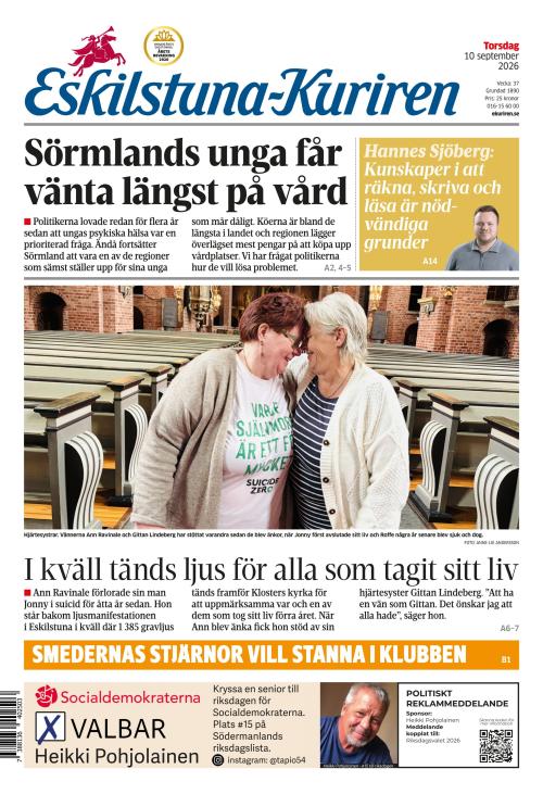 Eskilstuna-Kuriren 10.9.2026