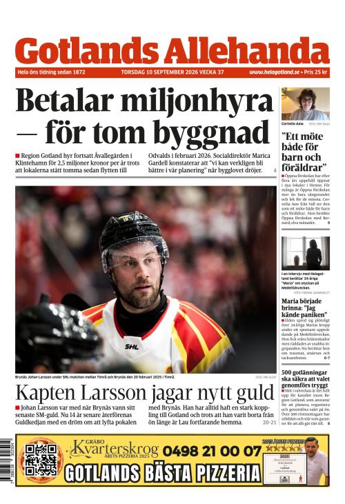 Gotlands Allehanda 10.9.2026