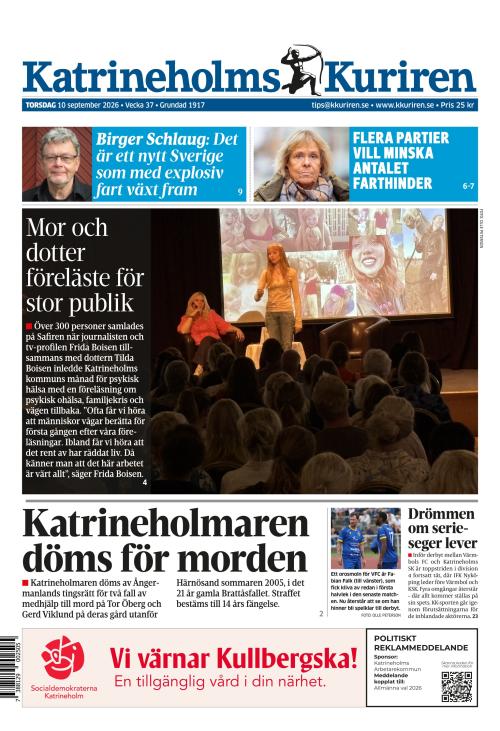 Katrineholms-Kuriren 10.9.2026