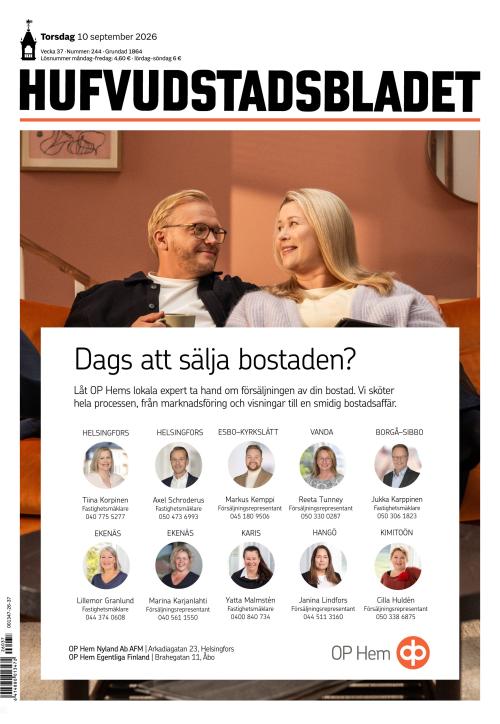 Hufvudstadsbladet 10.9.2026