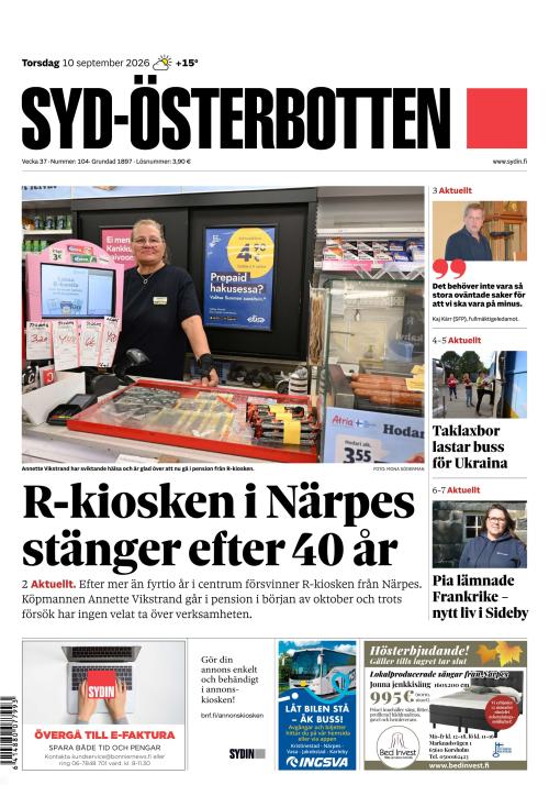 Syd-Österbotten 10.9.2026