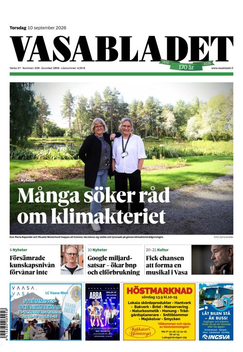 Vasabladet 10.9.2026