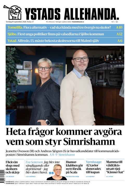 Ystads Allehanda 10.9.2026