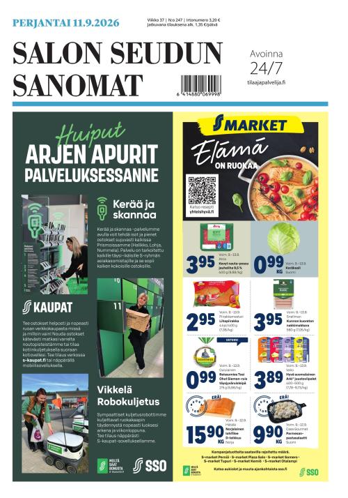 Salon Seudun Sanomat 11.9.2026