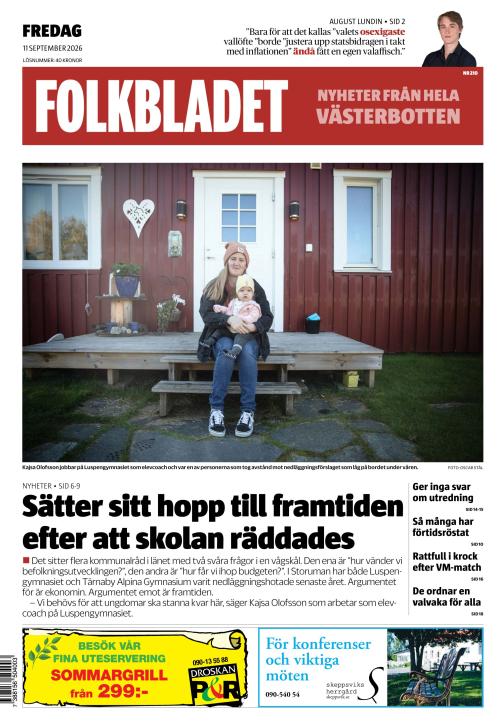 Folkbladet (Västerbotten) 11.9.2026