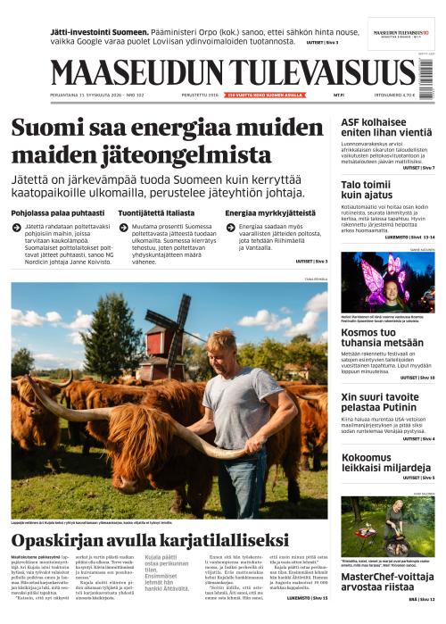 Maaseudun Tulevaisuus 11.9.2026