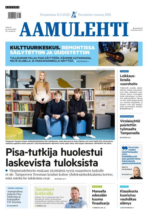 Aamulehti 11.9.2026