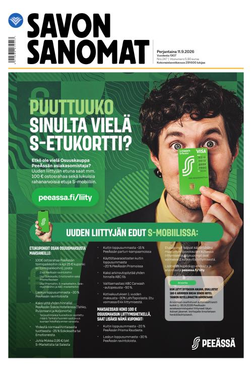 Savon Sanomat 11.9.2026