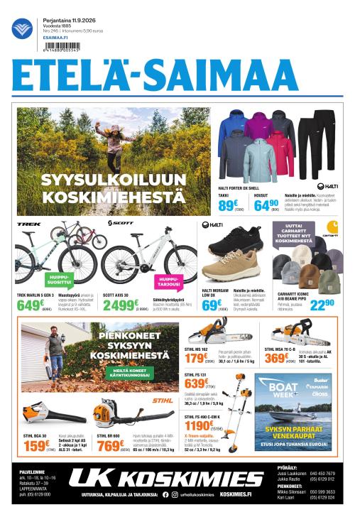 Etelä-Saimaa 11.9.2026