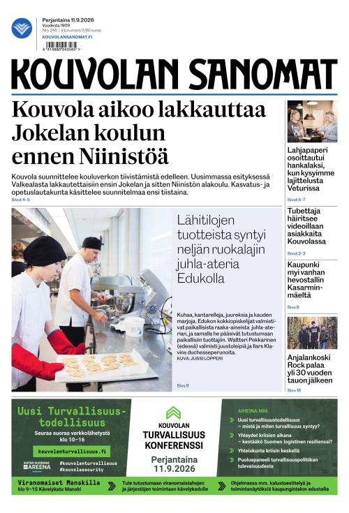 Kouvolan Sanomat 11.9.2026