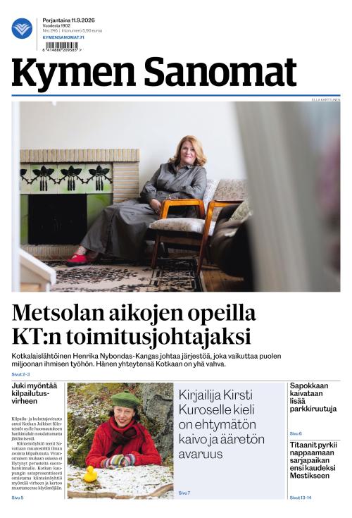 Kymen Sanomat 11.9.2026