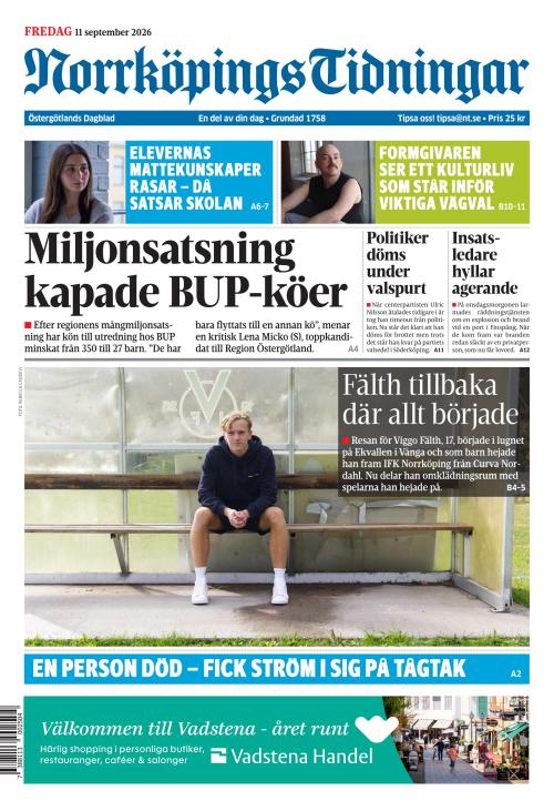 Norrköpings Tidningar 11.9.2026