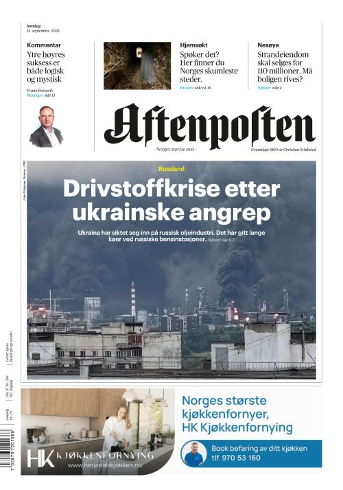 Aftenposten 13.9.2026